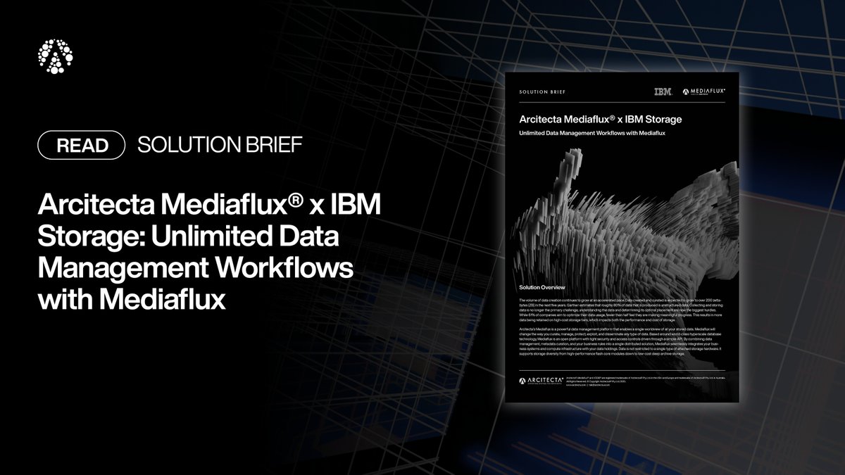 As data creation soars past 200 zettabytes, simply storing it isn’t enough — the real challenge is making data actionable.

This powerful solution transforms how organizations manage, curate, protect, and leverage unstructured data at scale.

bit.ly/43WtBOY
