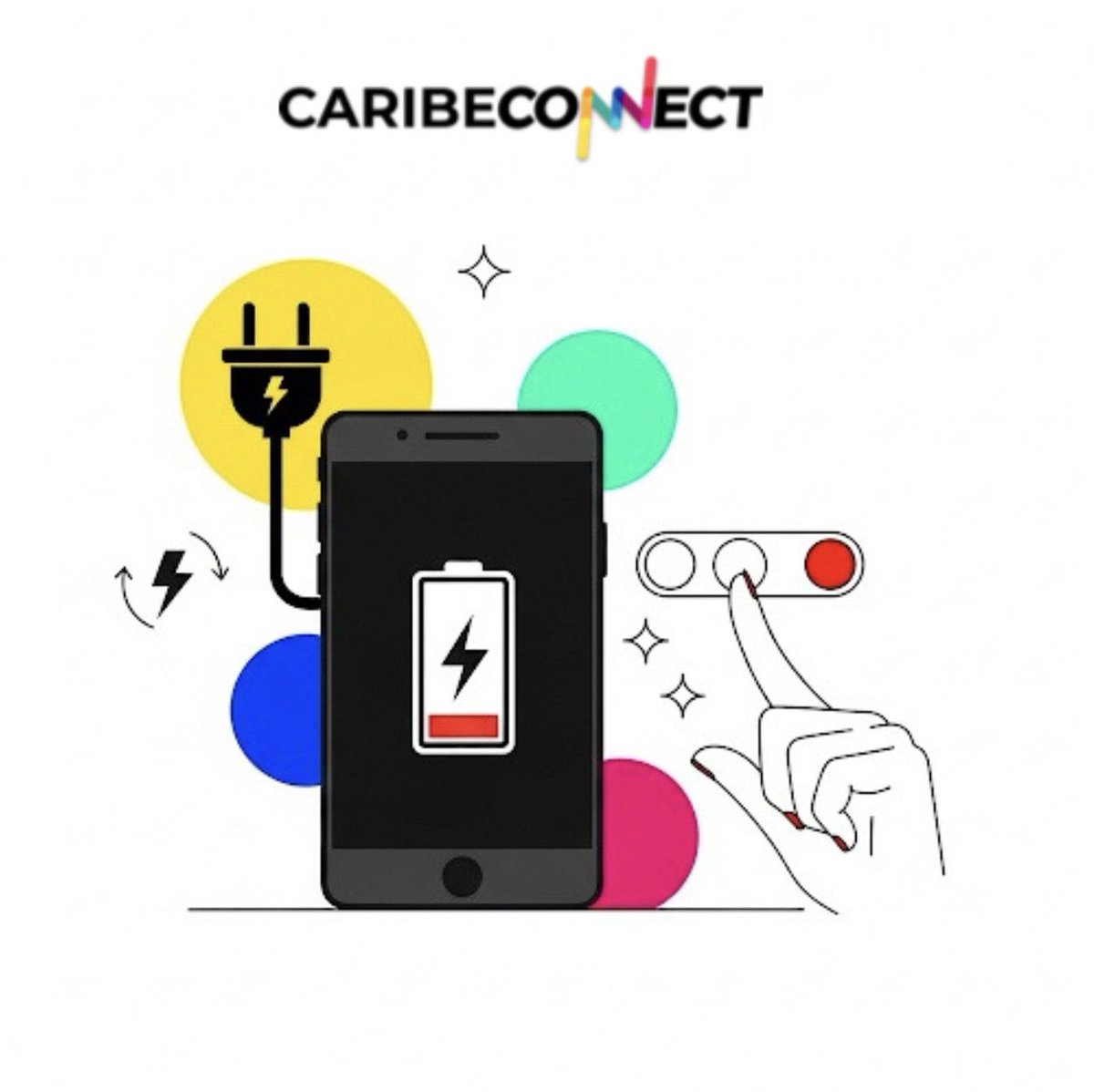 caribeconnectco's tweet image. 🔸 #TipTech del día:  
¿Cansado de la batería que no dura?  Desactiva las actualizaciones automáticas de apps y el brillo adaptativo. 

 ¡Verás la diferencia! 
📲🔋 Pequeños cambios, grandes resultados.