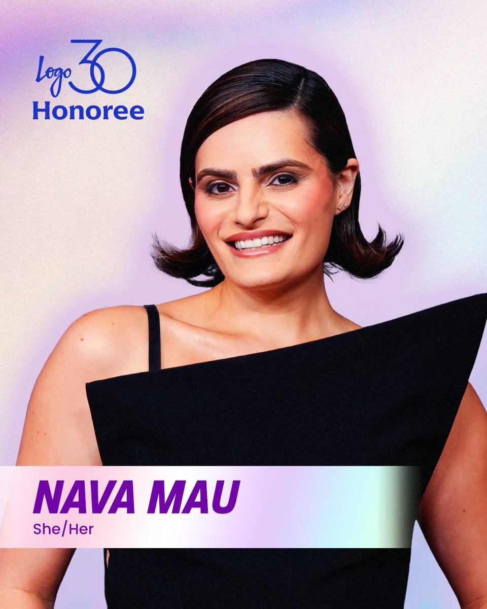 LogoTV's tweet image. She's a powerhouse in front of the camera and behind โ and today @navamau is center stage as a #Logo30 honoree ๐ฌโญ