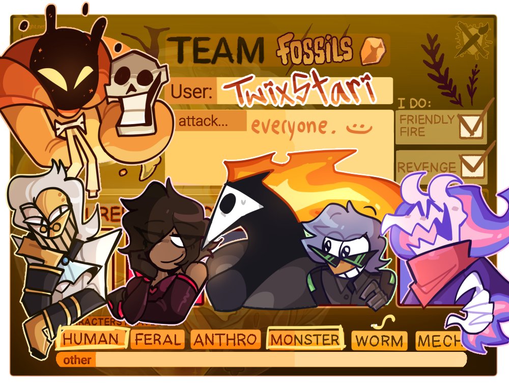 artfight 2025!! i cant wait to attack like 4 people and then die immediately 

#artfight2025 #TEAMFOSSIL