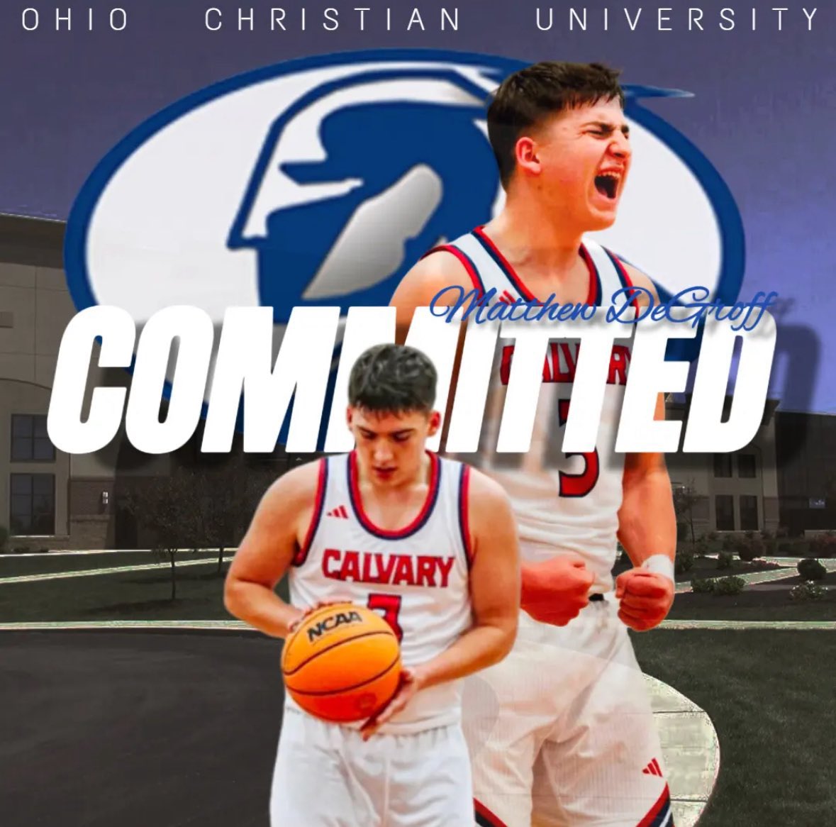 CBA Men's Basketball (@cba_mensbb) on Twitter photo Congratulations to <a href="/matthew_degroff/">Matthew DeGroff</a> for committing to continue his athletic and academic career at Ohio Christian! Proud of you, buddy! 💪🏻 Congratulations to <a href="/matthew_degroff/">Matthew DeGroff</a> for committing to continue his athletic and academic career at Ohio Christian! Proud of you, buddy! 💪🏻