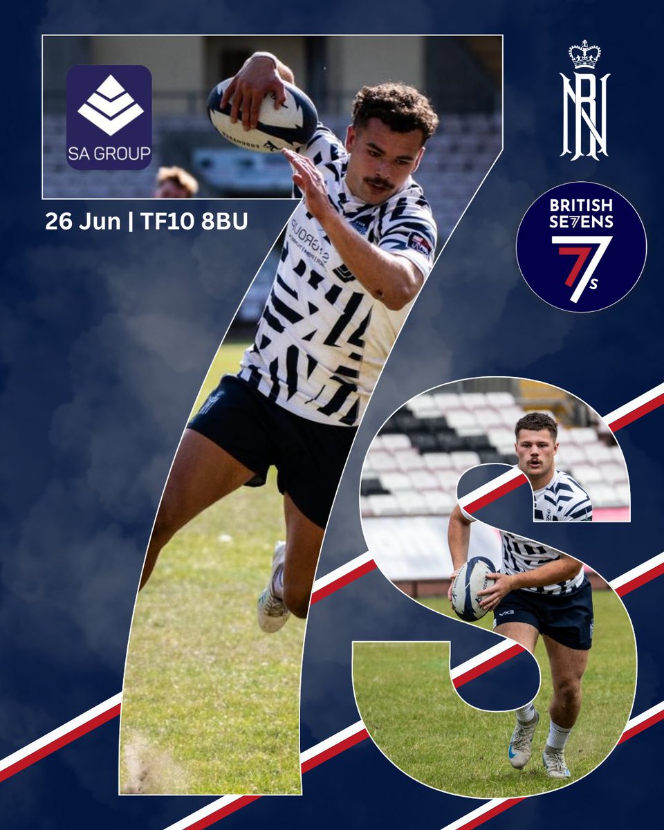 Next up for the #Sharks is the British Elite 7s invitational in Shropshire at Newport Salop RUFC.

📅 26 Jun
🕐 0930
📍 TF10 8BU
🎟️ Available at the gate

#GoNavy #NavyFit #NavyRugby #NewportSalop