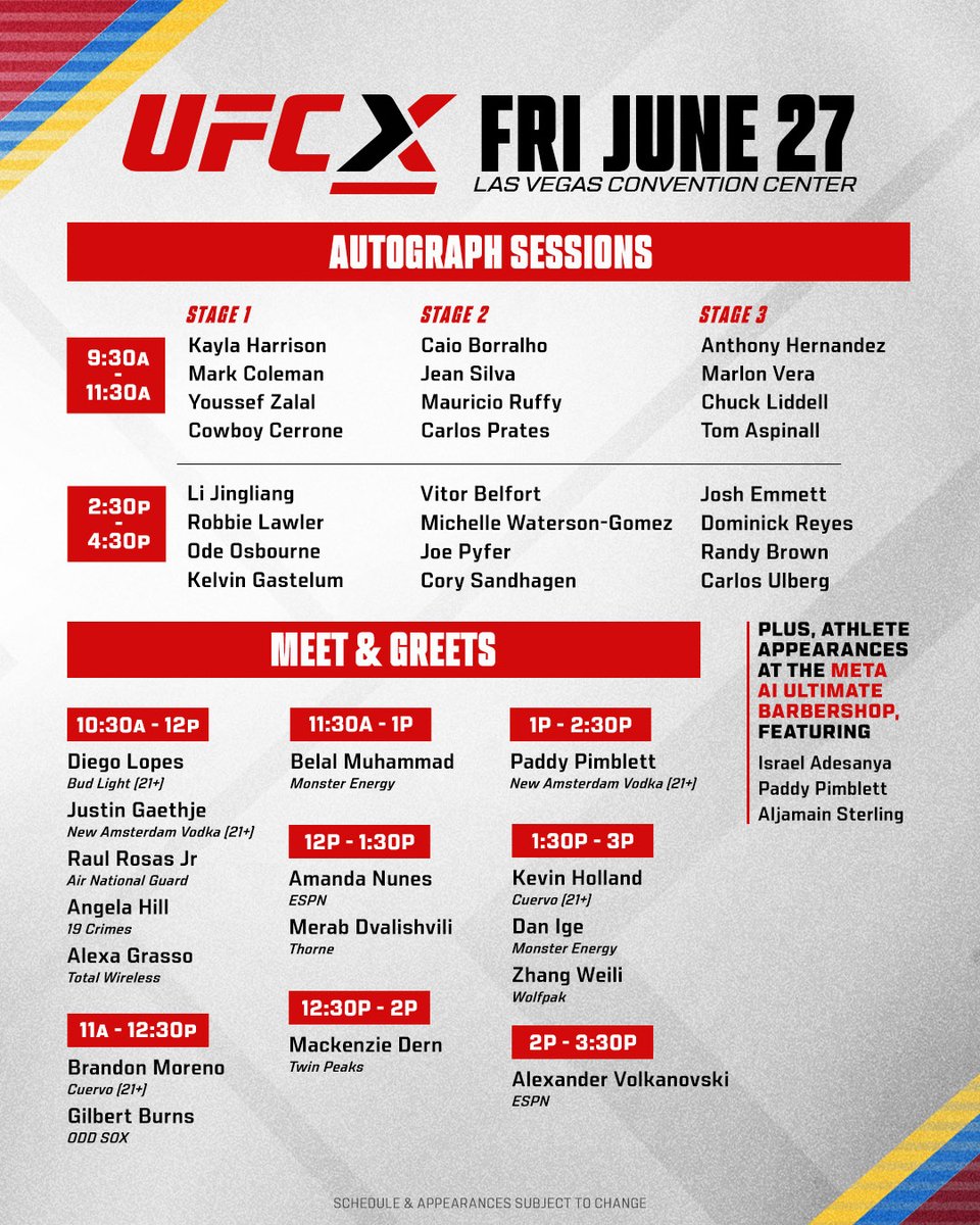 ufc's tweet photo. Your weekend plans = MADE 👊

UFC X kicks off this Friday! 

Get tickets here: https://t.co/YEOJ5D2UEr | #UFCFightWeek https://t.co/0Em9lkrW3V