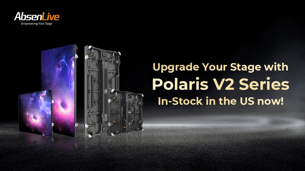 Absen_Inc's tweet image. 🚨 In Stock in the U.S. — No Delays!
AbsenLive’s Polaris Series is road-ready and built for your next big gig 🎤🎛️

🟠 PL3.9 Pro V2
🟠 PL3.9 Pro V2
🟠 PL2.5 Plus V2

📲 Reserve now: ow.ly/2Pbu50WfzfR
#AbsenLive #ProAV #LEDVideoWall #AVrental #TourGear