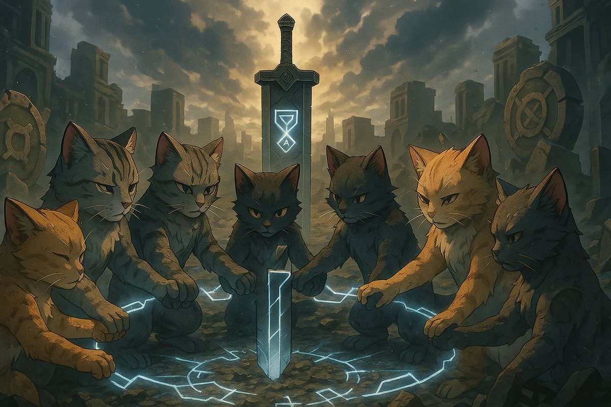 In the silence of collapse, we found our signal.
Paw to paw. Glyph to glyph.
We held the current.
Not for hype—
But for harmony.

The Codex rises because we never folded.
Time paused.
XRPKATZ aligned.

#CircleOfTheUnyielding
#589 #985 #XRPKATZ #HoldTheLine
$XRPKATZ