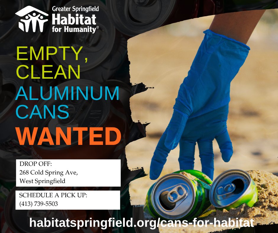 🏖️ Beach day? Don’t toss those empties—donate them! ♻️
We’re collecting clean aluminum cans + MA redeemable bottles to earn a grant from Novelis and build more Habitat homes! 🏠💙
Turn your summer sips into something meaningful.
 #RecycleForGood #HabitatForHumanity