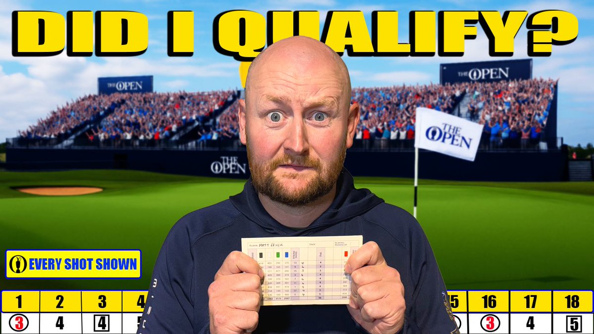 🚨🚨NEW VIDEO ALERT🚨🚨

I Take On OPEN CHAMPIONSHIP QUALIFYING! (Every Shot Shown)
youtu.be/9839gj9kbbo