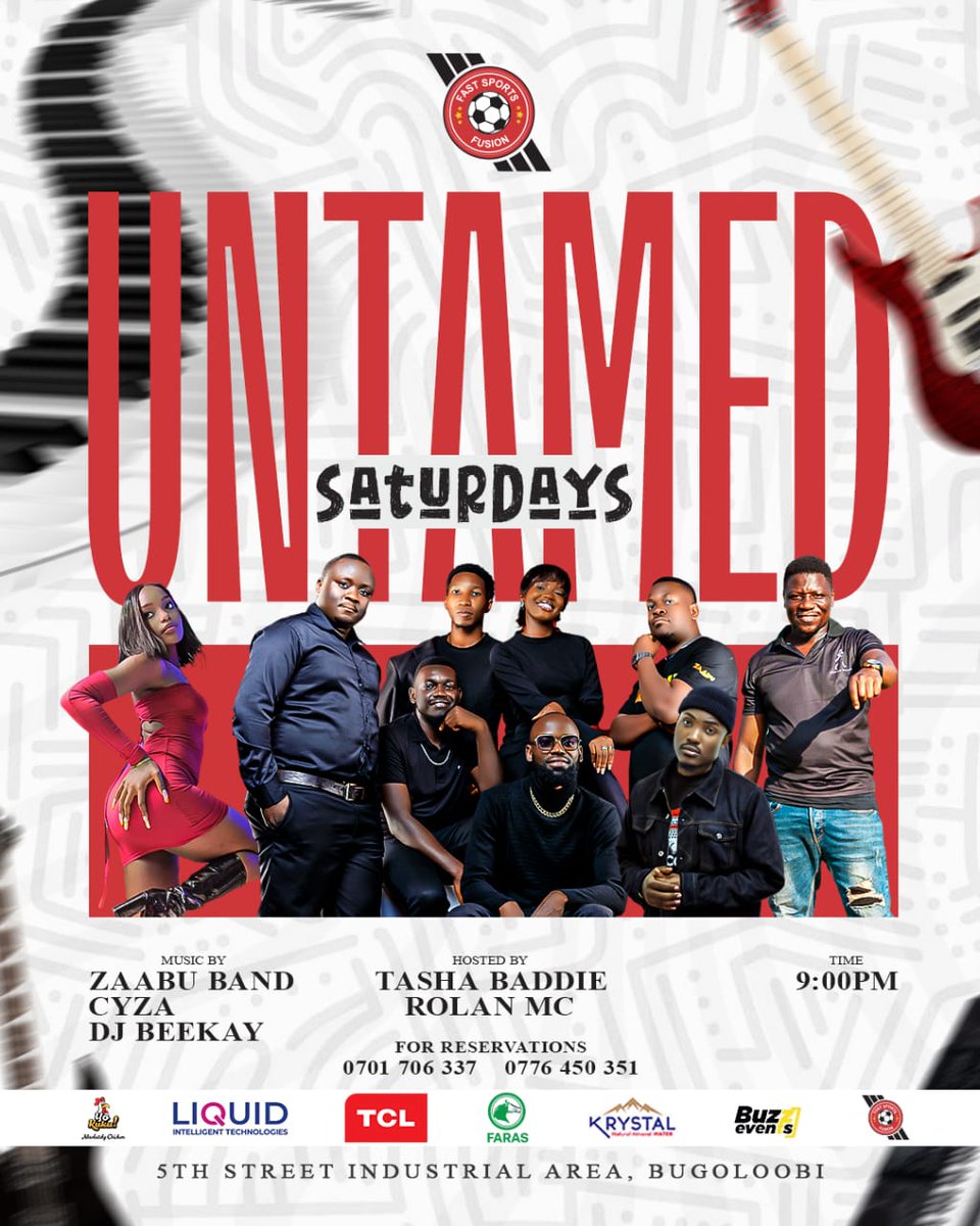 The weekend is coming in hard, bad and untamed.. 
<a href="/FastSportsUG/">Fast Sports Fusion UG</a> 
<a href="/tashabaddie1/">tasha_baddie</a> 
<a href="/ZaabuBand/">ZAABU BAND</a> 
<a href="/liquidtelecom/">Liquid Intelligent Technologies</a> 
<a href="/PepsiUganda/">Pepsi Uganda</a> 
<a href="/TCL_Global/">TCL Electronics</a> 
<a href="/YoKukUg/">Yo Kuku!</a> 
<a href="/farasugapps/">Faras uganda</a> 
<a href="/DeeSandy20/">DeeDi</a> 
<a href="/Nabimara_Paul/">Nile Specialist🇺🇬</a> 
<a href="/fpande2000/">Farouk Pande</a> 
Let's go in hard on this one.. 
We'll repent on Sunday..