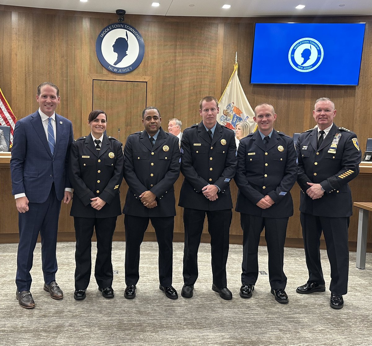 Middletown, NJ (@middletownnj) on Twitter photo At last week's Township Committee Meeting, Mayor <a href="/TonyPerryNJ/">Mayor Tony Perry</a> conducted the swearings-in for four Middletown Township Police Department officers who received promotions. 👏 At last week's Township Committee Meeting, Mayor <a href="/TonyPerryNJ/">Mayor Tony Perry</a> conducted the swearings-in for four Middletown Township Police Department officers who received promotions. 👏
