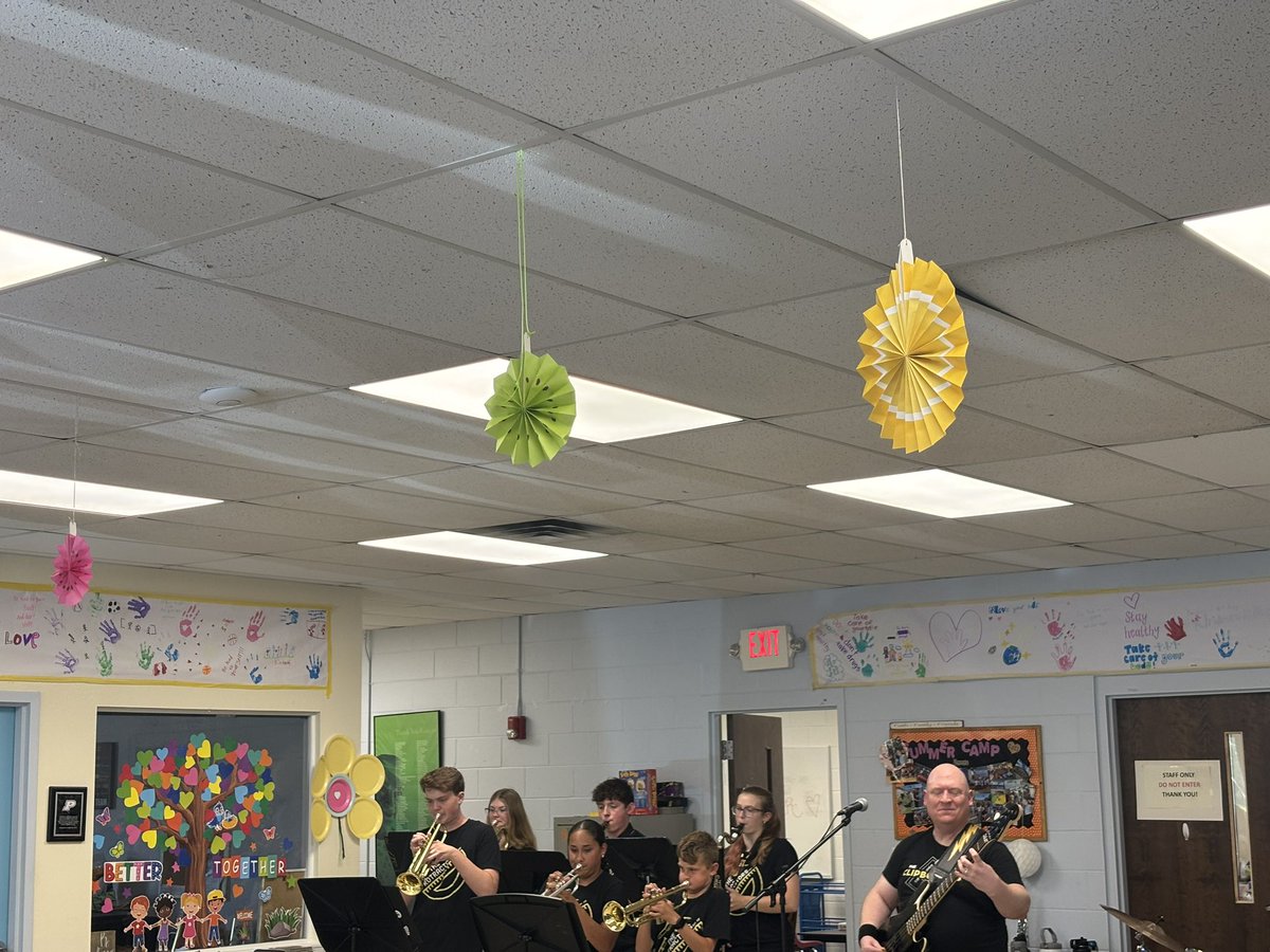 The Clipboards and The Protractors performed at the Perrysburg Heights Summer Camp today! Always a fun and entertaining time watching them perform