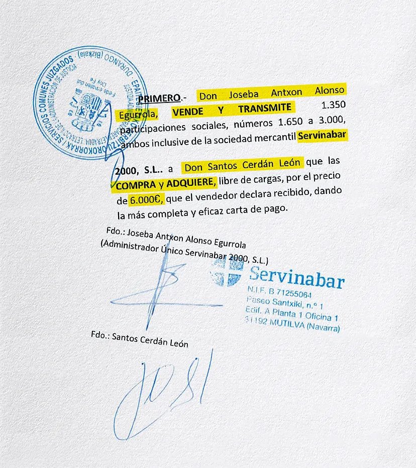 Y ahora, que diga que la firma no es suya…