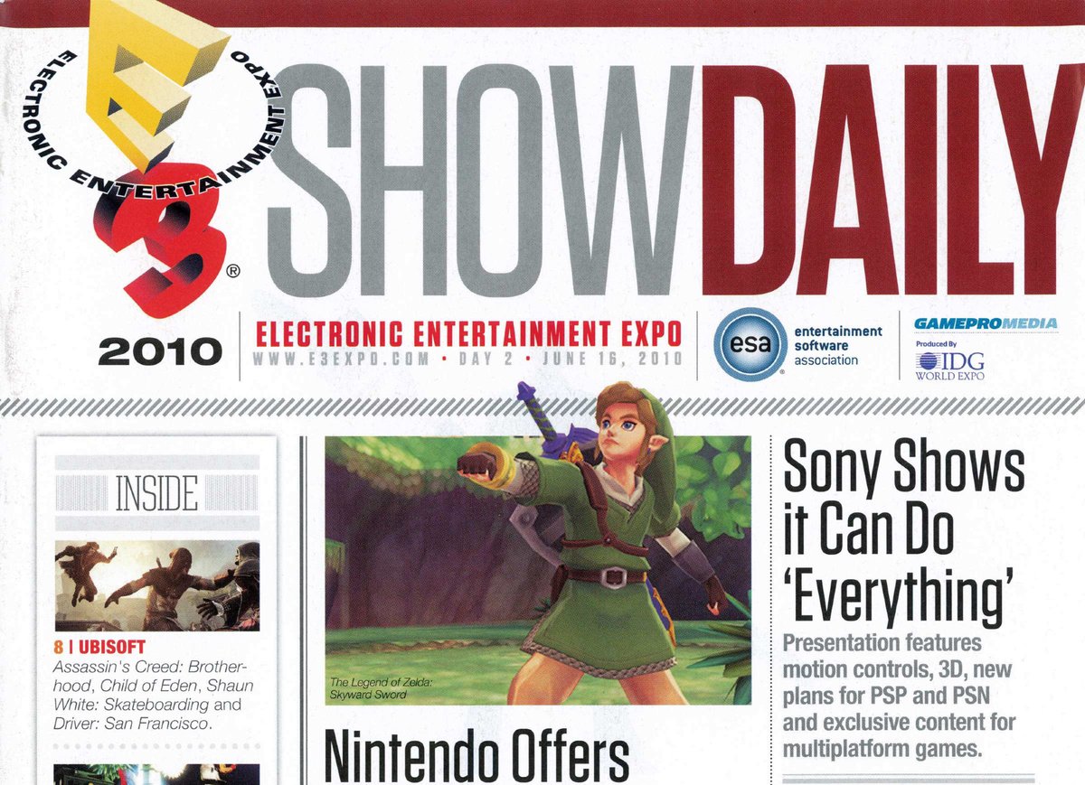GameHistoryOrg's tweet image. #TradeMagWeek DAY 2: E3 Show Daily! Did you know E3 had its own daily magazine? E3 Show Daily was handed out for free at the Electronic Entertainment Expo and featured a mix of breaking news and promotional content. Our scanned collection in progress: archive.gamehistory.org/folder/ae5ac29…