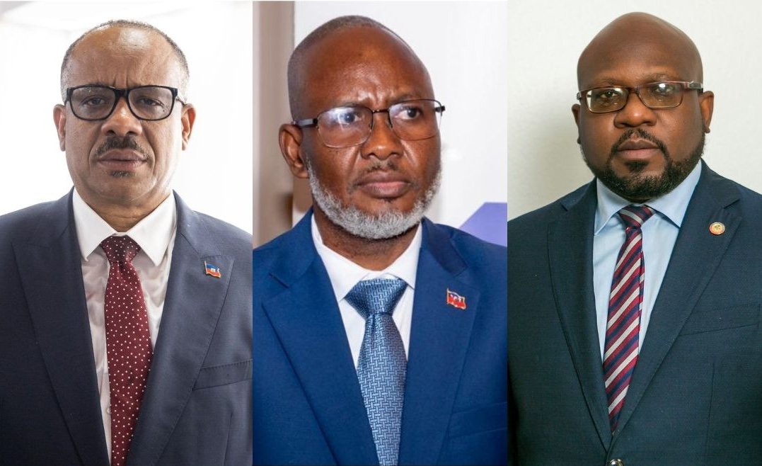 RTmonopole's tweet photo. Les CP Fritz Jean, Edgard Leblanc, Leslie Voltaire et Frinel Joseph ont adressé une reponse  à Louis Gerald Gilles, Smith Augustin et Emmanuel Vertilaire les invitant au Conseil des Ministres de ce 24 juin pour statuer sur le code Pénal. Invitation  ou mise en garde ? A suivre ! https://t.co/06or3gKsu4