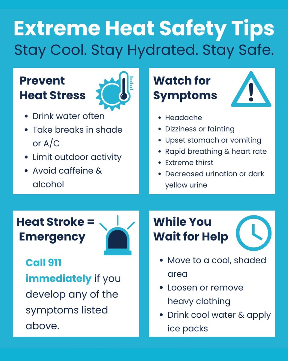 City of Cleveland (@cityofcleveland) on Twitter photo Cooling Centers Open Today, June 24
The City has extended hours at multiple recreation centers to serve as cooling centers from 11:30 AM to 10:00 PM.
💧 Indoor pools: 12–7:45 PM
💦 Outdoor pools: 2–7:45 PM
🌀 Spray parks: open until 9 PM
More info: bit.ly/CoolingCenters… Cooling Centers Open Today, June 24
The City has extended hours at multiple recreation centers to serve as cooling centers from 11:30 AM to 10:00 PM.
💧 Indoor pools: 12–7:45 PM
💦 Outdoor pools: 2–7:45 PM
🌀 Spray parks: open until 9 PM
More info: bit.ly/CoolingCenters…