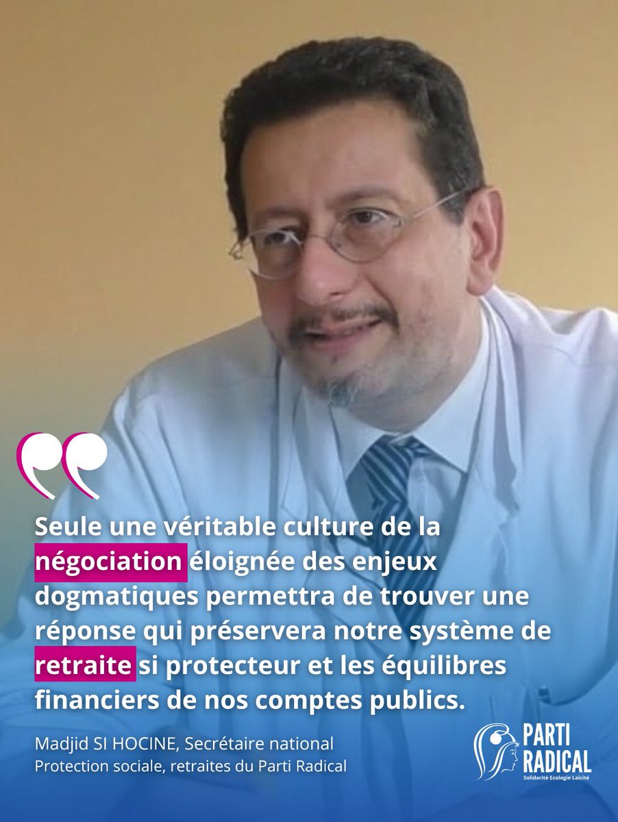 Parti Radical (@partiradical) on Twitter photo 📣"Développer une culture de la négociation et de la conciliation au service de l’intérêt des Français" #Retraites
➡️Retrouvez le communiqué du <a href="/PartiRadical/">Parti Radical</a> sur bit.ly/3TEMl2A 📣"Développer une culture de la négociation et de la conciliation au service de l’intérêt des Français" #Retraites
➡️Retrouvez le communiqué du <a href="/PartiRadical/">Parti Radical</a> sur bit.ly/3TEMl2A