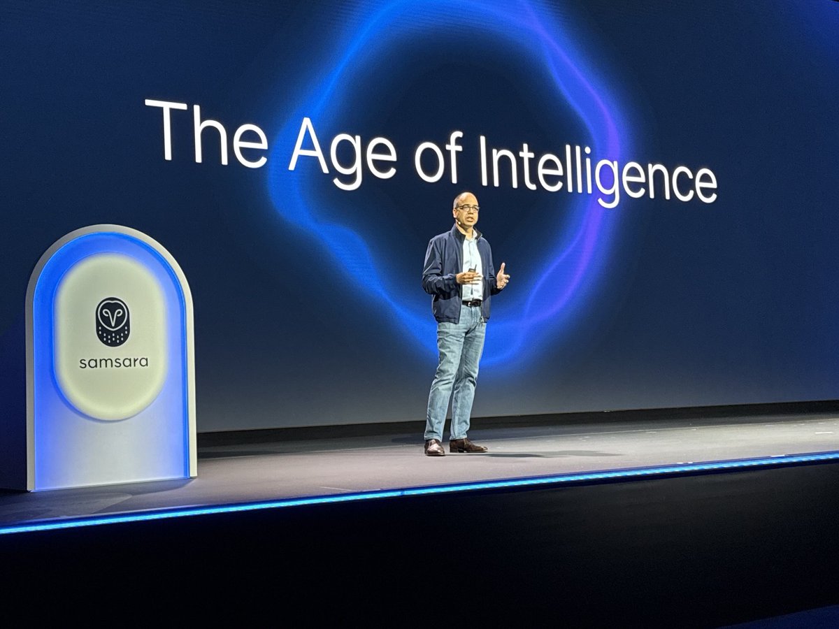 At #SamsaraBeyond 2025, CEO Sanjit Biswas says we are entering “the age of intelligence,” an era when #AI will enable smarter and safer fleet operations.