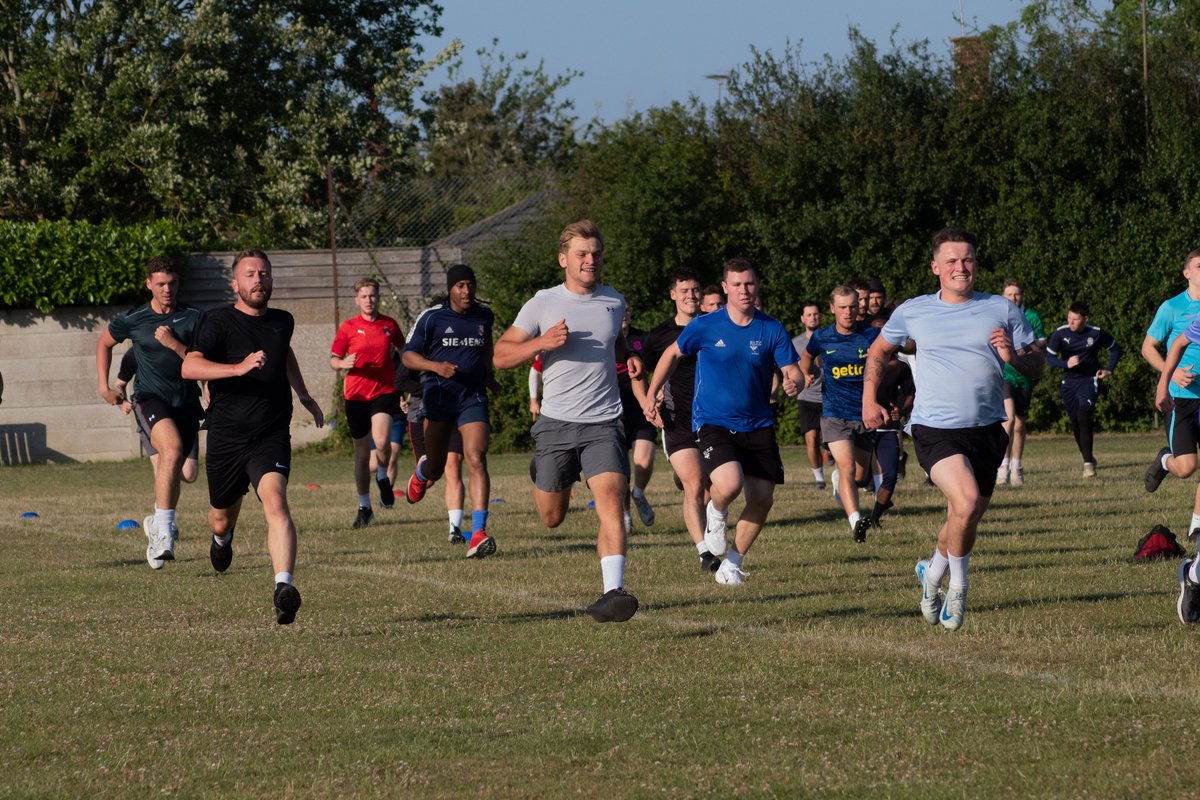 CressingFC's tweet photo. Cressing FC Pre-Season starting with a bang 💥

Some shots from our hot pre-season training session last week. Plenty more graft to come! 💪

#CressingFC
#K9CabinCressing
#StevenHoldingsLTD
#UTC https://t.co/8ovnntuVcC