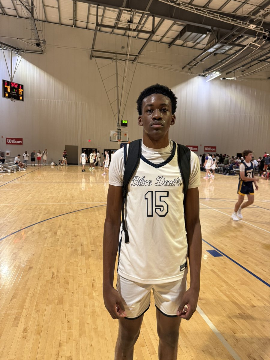 Cordell Nelson (Tift Co.) caught the attention of a few college coaches last weekend. The 6’8 2027 F/C is a good interior defender that alters shots.  He’s gets off the ground super quick &amp; when his feet are set, he dunks everything in the lane!  <a href="/GAcoaches/">GBCA</a> 

<a href="/CordellN8015/">Cordell Nelson</a>