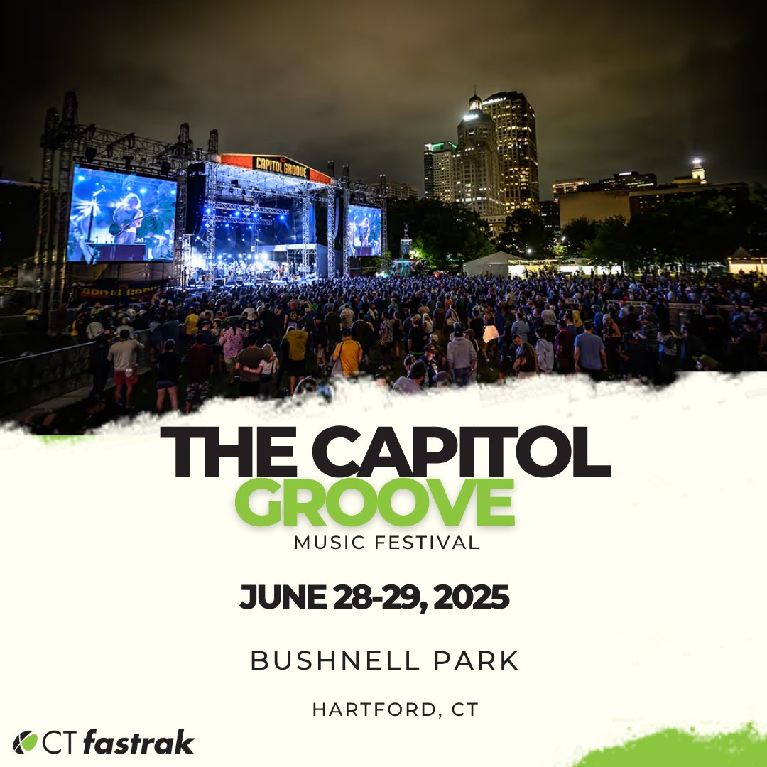 Good vibes. Great music. Zero parking stress. 🎶
Take CTfastrak to the Capital Groove Music Festival and ride the rhythm all the way there. 🚌✨

📍 A short walk from the Union Station stop

 #CTfastrak #CapitalGroove