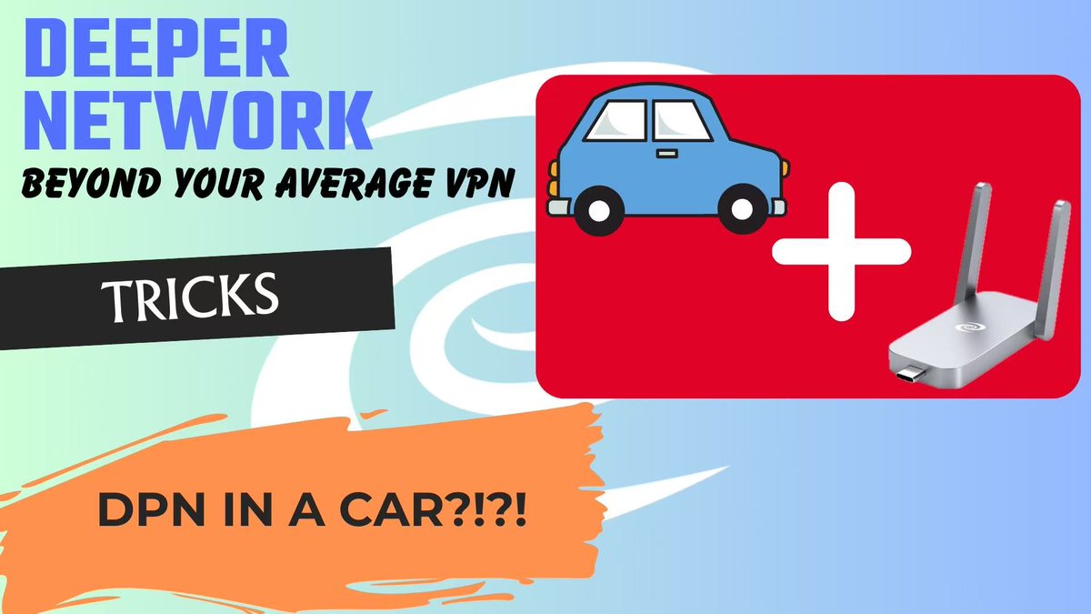 💡 The Deeper Connect protects your network at home but did you know it can also protect your connections in the car?

Take your privacy and security protection on the road. 
Watch our latest video to see how it’s done 👉 youtu.be/h0SovXrgDcw