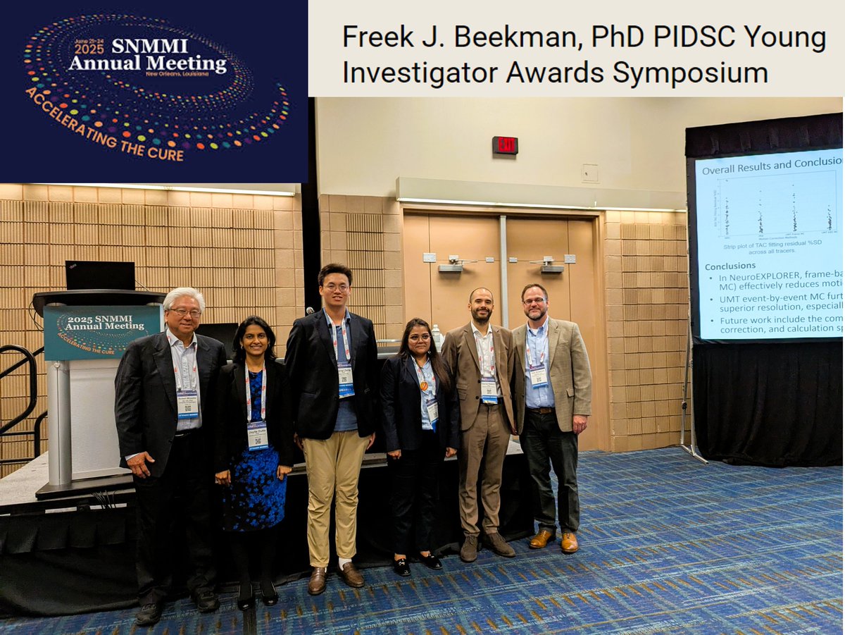🥳🎉A big congratulations to Dr. Gunjan Kayal (3rd from right) on her 🥈Place Award in the 2025 SNMMI AM PIDSC YIA! Dr. Kayal gave a very interesting talk on MIRDrpt!🎉🥳