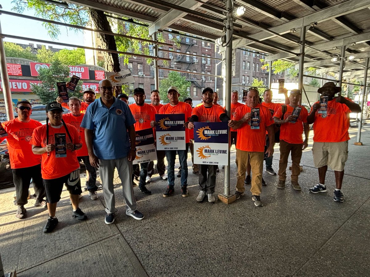 TeamLevineNYC's tweet image. Labor absolutely crushing it for @MarkLevineNYC for City Comptroller!
@CarpentersNyc @DC37nyc @CWAUnion