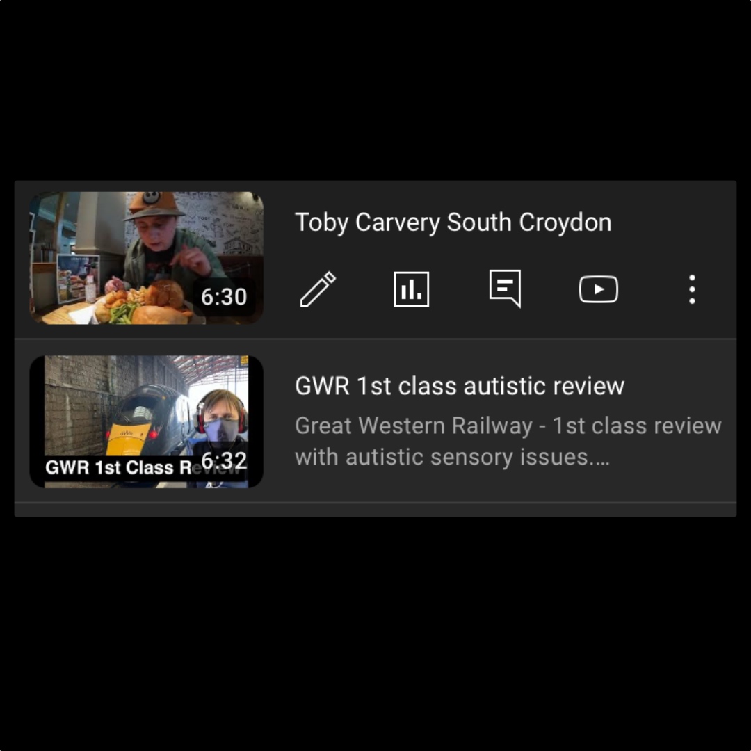 AutisticOnTour's tweet image. Videos out on Sunday on the channel. GWR 1st class train journey and Toby Carvery review #GWR #1stclass #Trains #actuallyautistic #tobycarvery #YouTube #roastdinner #travel #littleadventures #ASD #neurodivergent