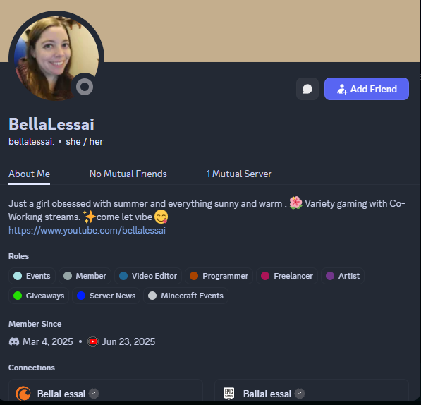 BellaLessai's tweet image. I was just informed that someone is impersonating me on discord offering editing services in exchange for money. Please report this account and do not engage with it.

I will NEVER send DMs asking for money, I handle all messages via my mods or a ticket system in my discord. 1/2