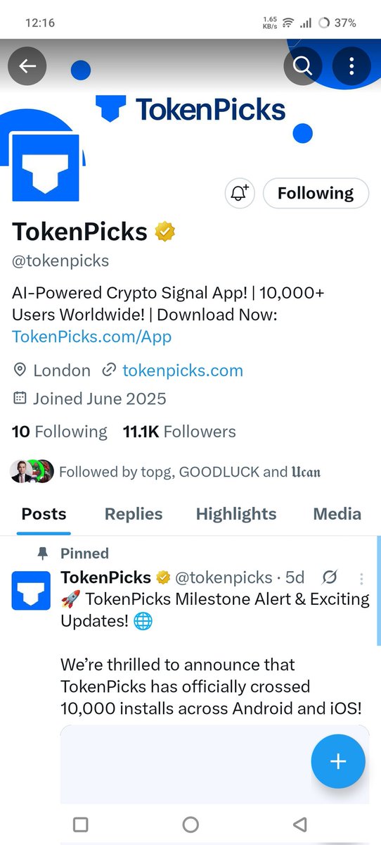 Mralvir's tweet photo. @tokenpicks 🔥 Just joined the $500 $SOL giveaway from @TokenPicks!
App downloaded ✅ Review done ✅ Wallet ready ✅
Hope I’m one of the 50 lucky winners! 🍀
Tagging @cryptoguruXL @Defidiva8 @Chainmaster7
Wallet: C1k62pKzrWDhHfV4JBcQNNuTTNqZRS74rzHxnhEfa8Hb
#SOL #CryptoGiveaway #TokenPicks https://t.co/DTBVOJtBtH