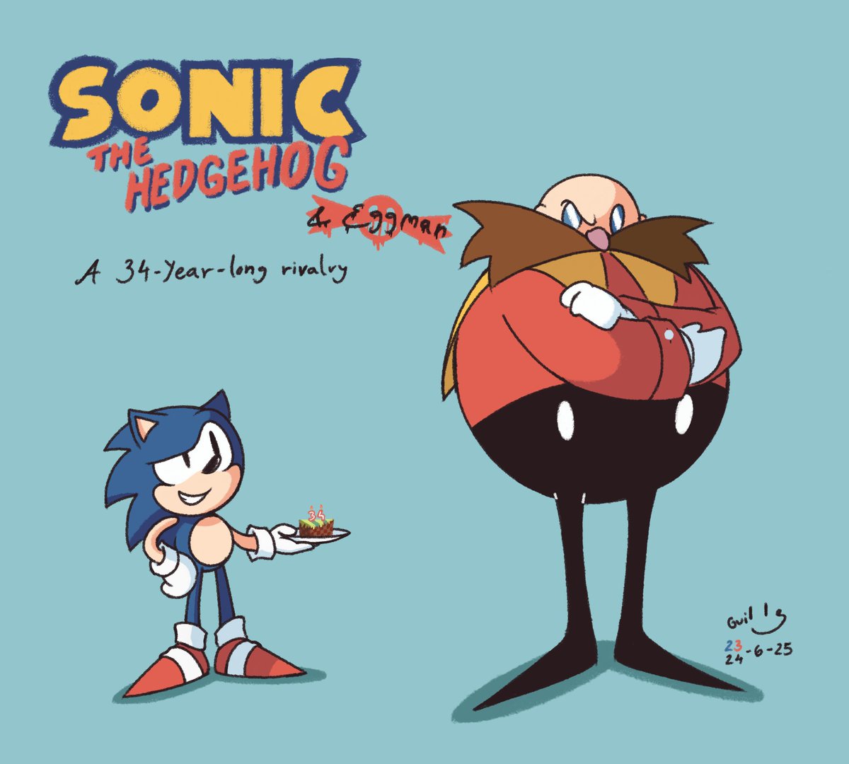 Happy late birthday to these two!

#sonic34th #SonicTheHedgehog