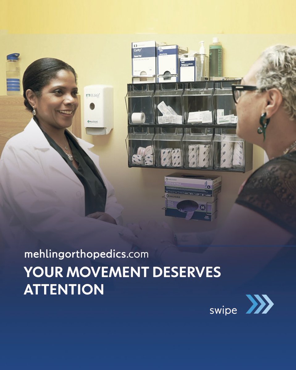 Mehling_Ortho's tweet photo. Orthopedic care isn’t just quick fixes.

At Mehling Orthopedics, we combine precision, listening, and regenerative treatments to help you move with confidence.

Book now: https://t.co/830YIJe0pE

#MehlingOrthopedics #RealRecovery #JointHealth https://t.co/ZldH0d7QVS