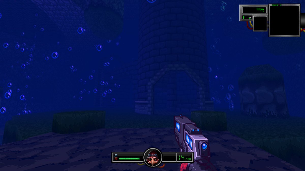 We’ve parroted down to the depths, this underwater world be treasure, matey! 🦜💎🌊 #indiedev #indiegames #retrogaming #IndieGameDev #birdsneedyou #retroshooter #gzdoom