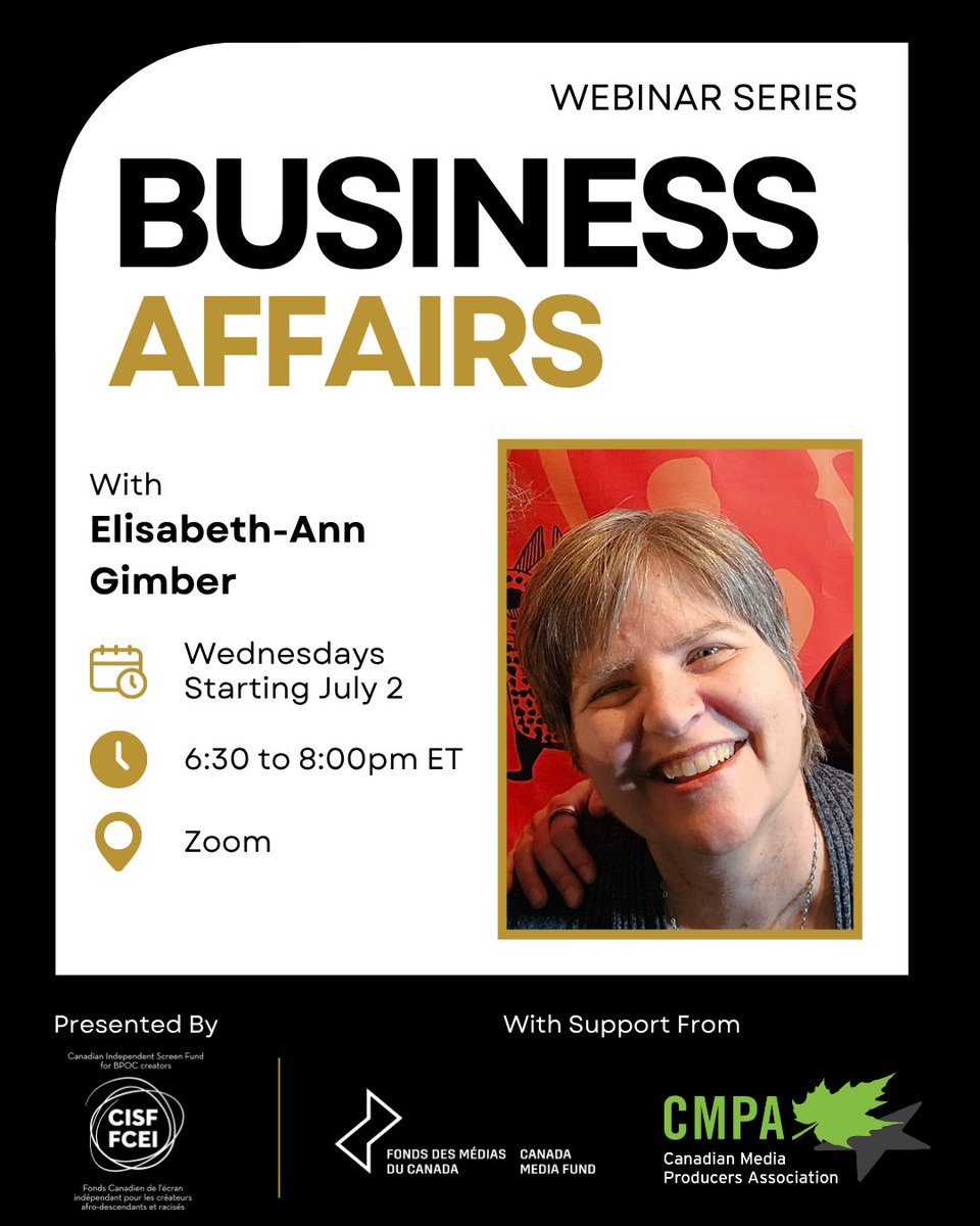 You can’t control the weather—but you can control the business side of production.

Join veteran producer Elisabeth-Ann Gimber for the Business Affairs Webinar Series, launching July 2, 2025.

Sign up here! docs.google.com/forms/d/e/1FAI…