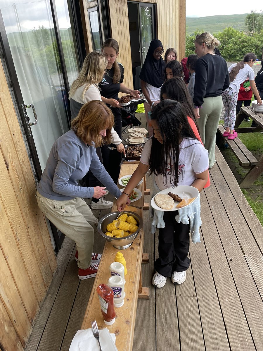 It’s BBQ time at the bunkhouse.