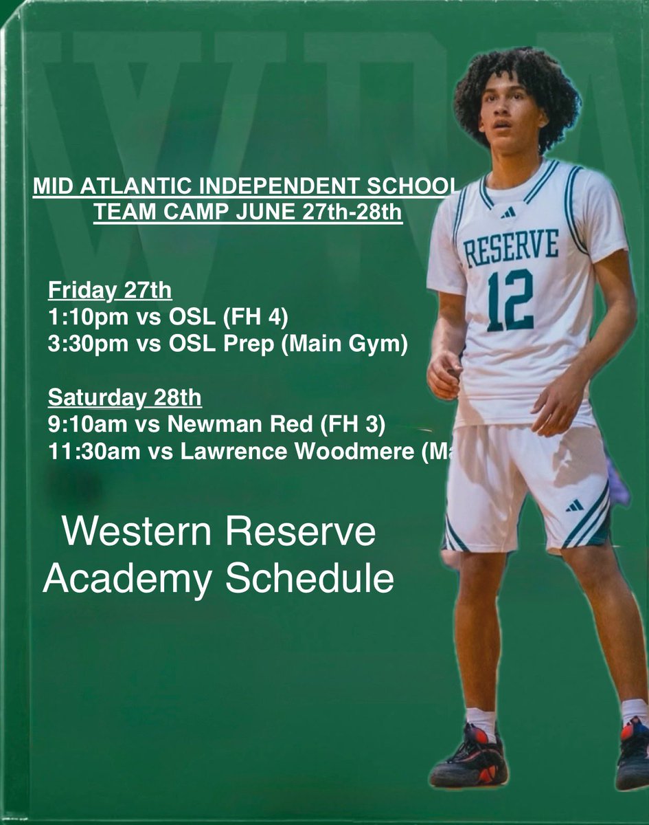 Donovan Carney 2026 (@donovan_carney2) on Twitter photo Can’t wait to get after it at the Live Period Mid Atlantic Independent High School Team Camp!
<a href="/WRA_Hoops/">Western Reserve Academy Basketball</a>
<a href="/tcjones2007/">T.C. Jones</a>
<a href="/HoopGroupEamonn/">Eamonn Mahar</a> Can’t wait to get after it at the Live Period Mid Atlantic Independent High School Team Camp!
<a href="/WRA_Hoops/">Western Reserve Academy Basketball</a>
<a href="/tcjones2007/">T.C. Jones</a>
<a href="/HoopGroupEamonn/">Eamonn Mahar</a>