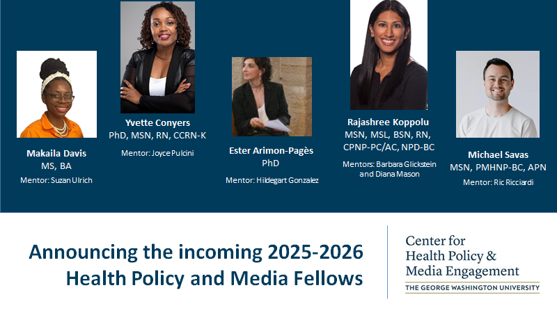 GwPolicy's tweet photo. Join us in welcoming our incoming #HealthPolicy and #Media Fellows! 👏👏 We look forward to seeing the great work you do. https://t.co/ouOAs8EGhM