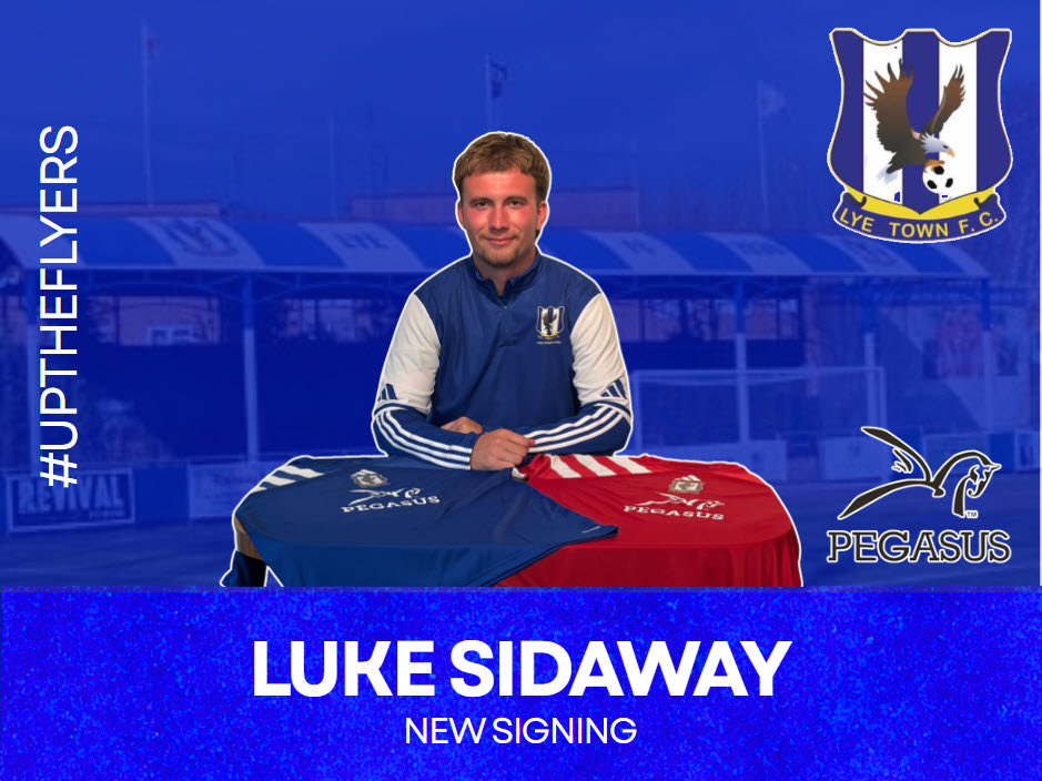 lyetownfc1930's tweet photo. Let’s have another new signing! ✍️ 

Welcome LUKE SIDAWAY

‘A player i looked at bringing in last season but injury cut season short. I'm looking forward to himleading the line for us. Luke likes to get amongst players and has a great nack of scoring goals’ -
Richard Ball https://t.co/pCEax8vioK