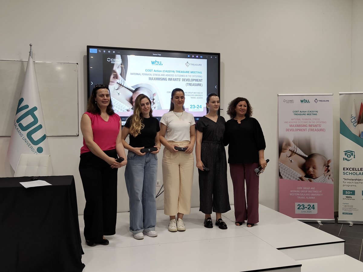 We wrapped up the #TREASURECOST meeting in Tirana 🇦🇱 with productive working group sessions and a powerful keynote by Prof Susan Ayers on birth trauma &amp; PTSD.
Our Chair, <a href="/RafaCaparrosG/">Rafa Caparrós</a> , closed the day with kind words.
Thanks to Prof. Ana Uka &amp; her team!