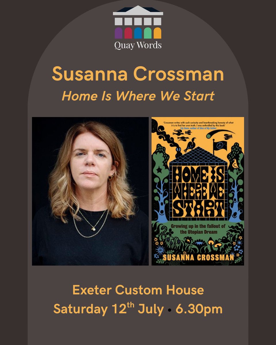 To celebrate the upcoming paperback release of Home Is Where We Start <a href="/FigTreePenguin/">Fig Tree</a>, my critically acclaimed memoir, I am very happy to join <a href="/LitWorks/">Literature Works</a> at Exeter Custom House. Online and in-person event 12/07 6.30-7.30pm. Be fab to see you. Book here: quaywords.org.uk/events/home-is……
