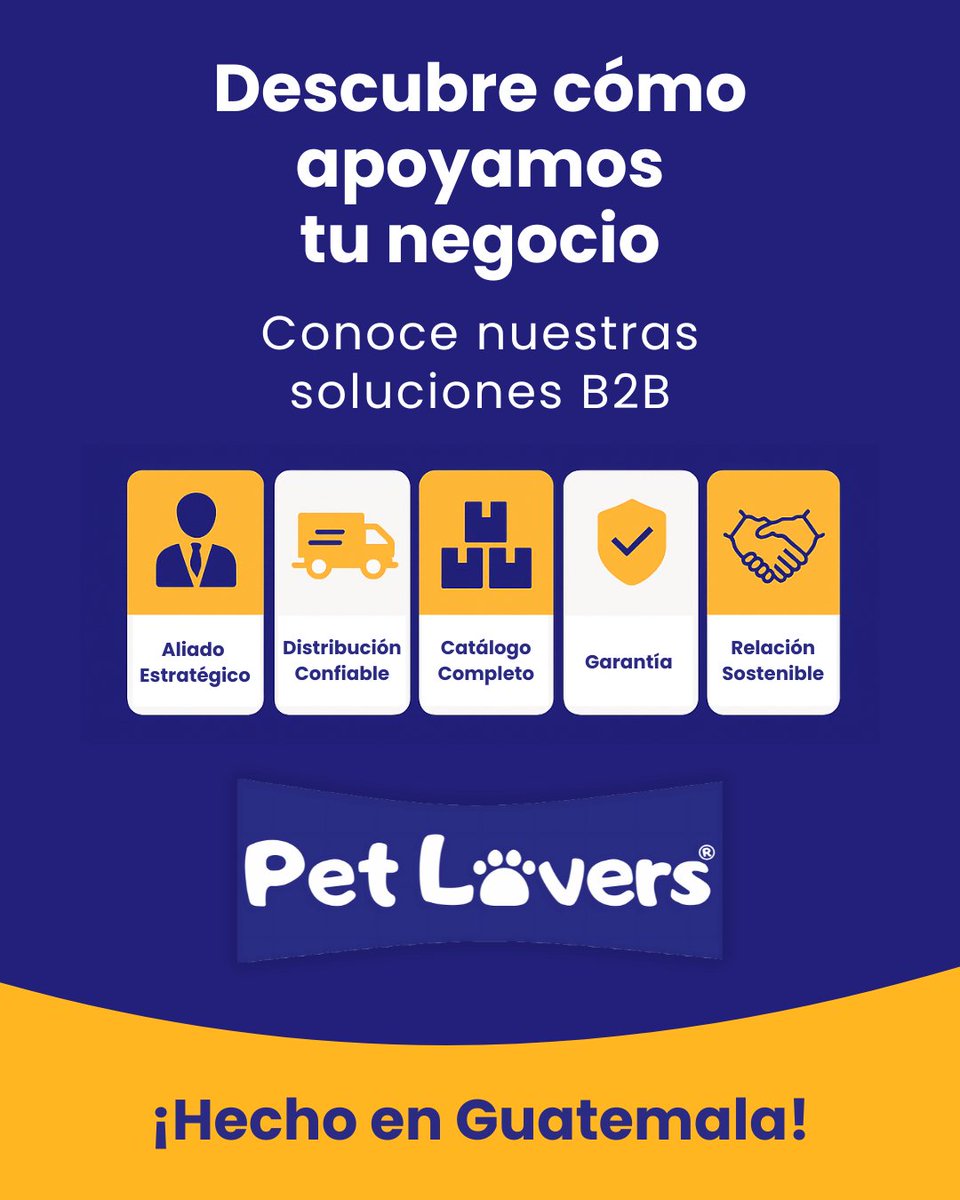 CodiguaPetLover's tweet photo. ¿Tu proveedor respalda tu marca o solo rellena estantería?
Pet Lovers® = Distribución, catálogo, garantía.
Hecho en 🇬🇹 con visión empresarial.
👉 https://t.co/c8V2JcPRX5

#B2BGuatemala #PetLoversGT #HechoEnGuatemala https://t.co/2g7zZg3AKv