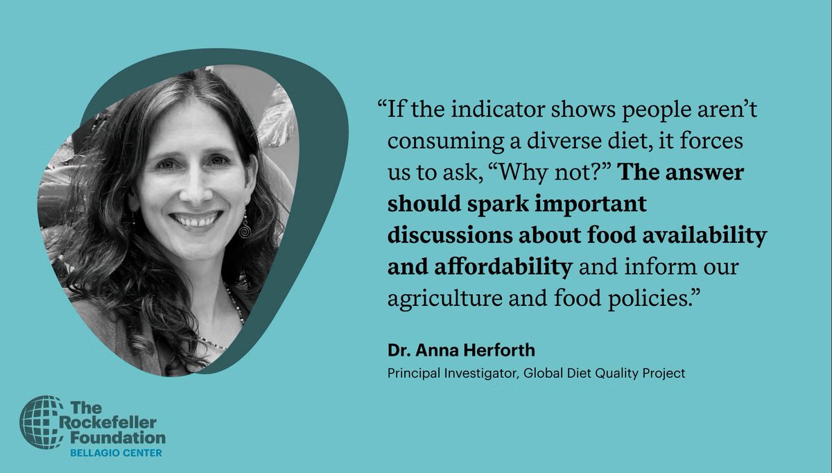RockefellerFdn's tweet image. Diet-linked diseases cause 1 in 5 deaths. How can we change this without knowing what people eat? In #BellagioBreakthroughs, @AnnaWHerforth discusses how a convening helped shape global policy & introduce new tools for fighting malnutrition. rockfound.link/4kllvZj