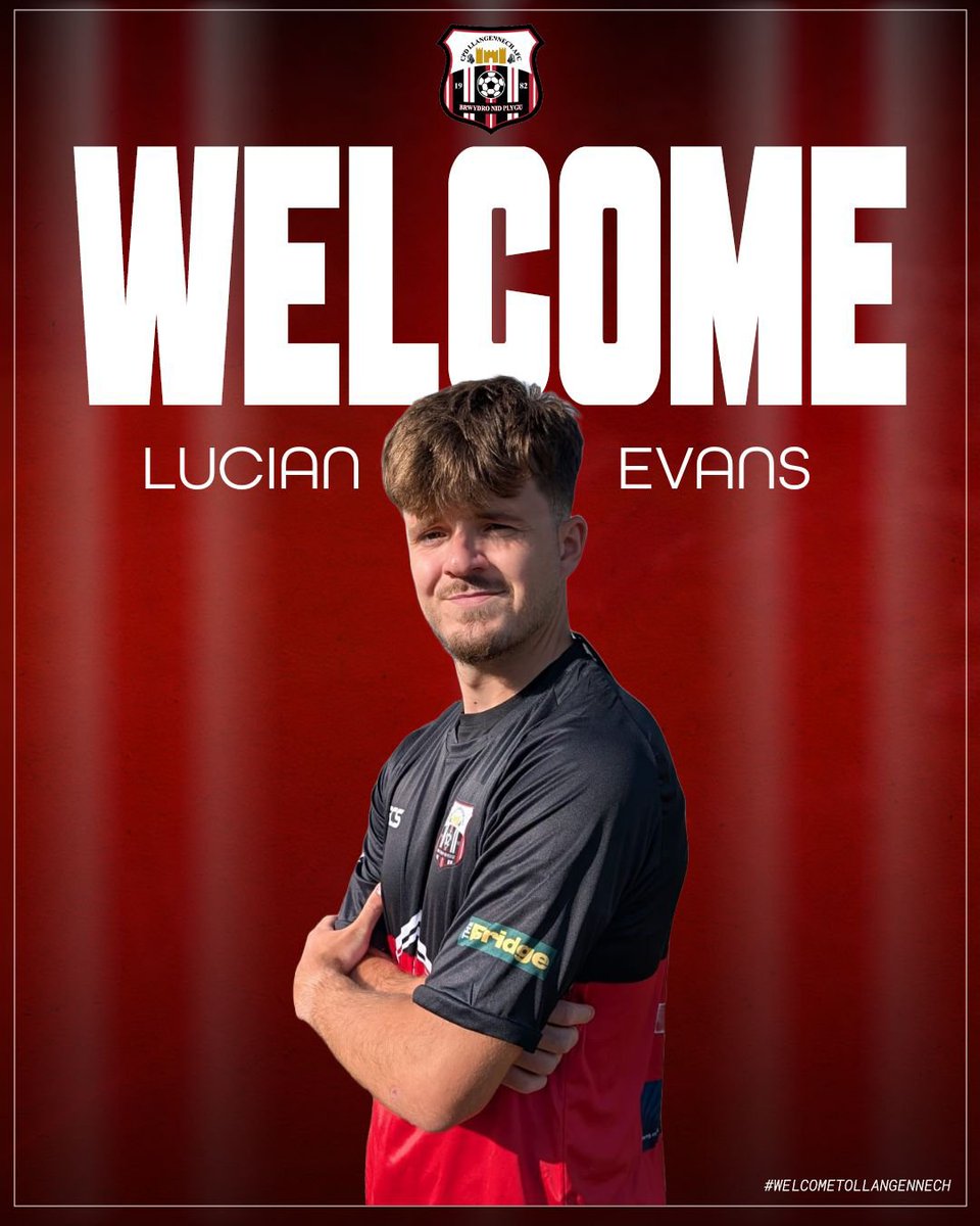 📢 𝗡𝗘𝗪 𝗦𝗜𝗚𝗡𝗜𝗡𝗚 𝗔𝗟𝗘𝗥𝗧 📢

We’re thrilled to welcome Lucian Evans to Llangennech AFC! 🔴⚫️

Croeso Lucian!

🔴⚫
#FightNotFold #BrwydroNidPlygu