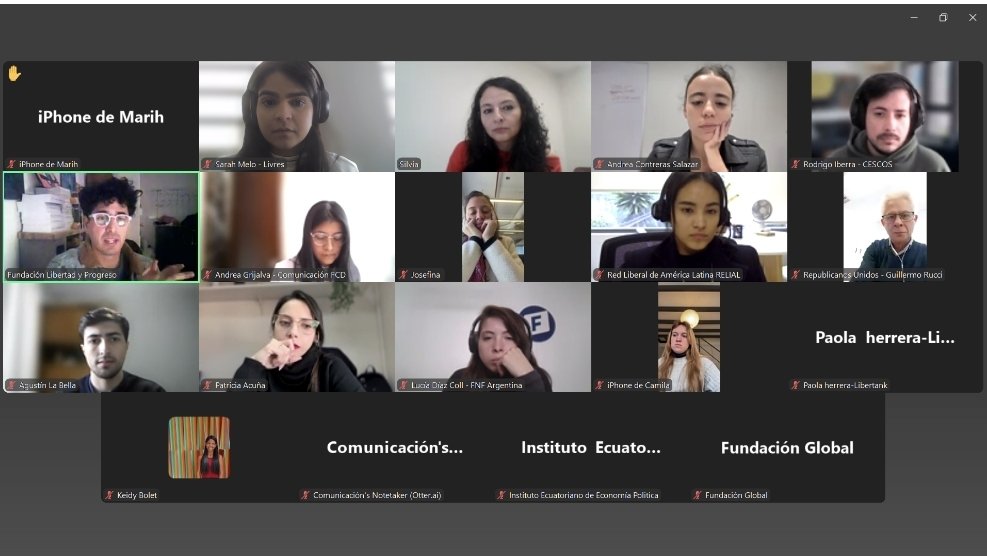 LIVRES (@eusoulivres) on Twitter photo A reunião de hoje foi com a <a href="/RELIALred/">Relial Red</a>, sobre iniciativas liberais latinoamericanas em 2025
---
La reunión de hoy fue con la <a href="/RELIALred/">Relial Red</a>, sobre las iniciativas liberales latinoamericanas en 2025
🚀 A reunião de hoje foi com a <a href="/RELIALred/">Relial Red</a>, sobre iniciativas liberais latinoamericanas em 2025
---
La reunión de hoy fue con la <a href="/RELIALred/">Relial Red</a>, sobre las iniciativas liberales latinoamericanas en 2025
🚀