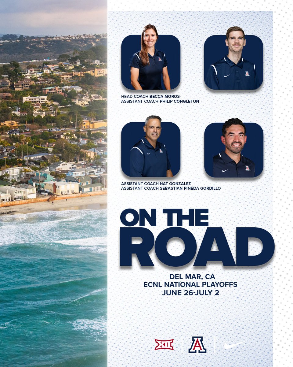 ArizonaSoccer's tweet image. Coach @BeccaMoros and her crew are on the road ✈️ this weekend in Cali!
