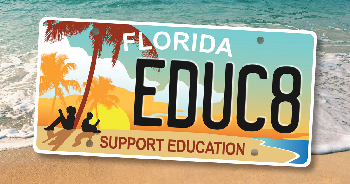 Fresh tag design, same great cause. The Support Education specialty tag has a new look, but one thing remains the same - $20 from every purchase or renewal goes directly back to support teachers, students and schools in your county.

<a href="/FlaEduFoundtns/">CFEF</a> #LicenseToLearnFL