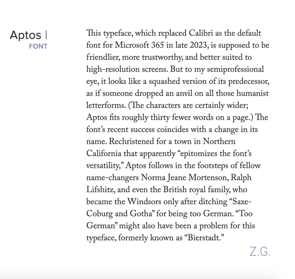 I wrote a review of the Microsoft Word default font you didn't know you were using