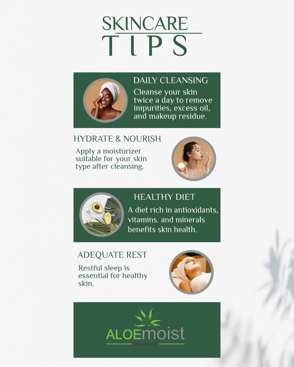 aloemoistskin's tweet photo. Simple Skincare tips!📷📷📷
#OrganicSkincare #simpleskincare #CleanBeauty #YouthfulGlow #skincareroutine #skincaretips https://t.co/iaxwMhwRcr