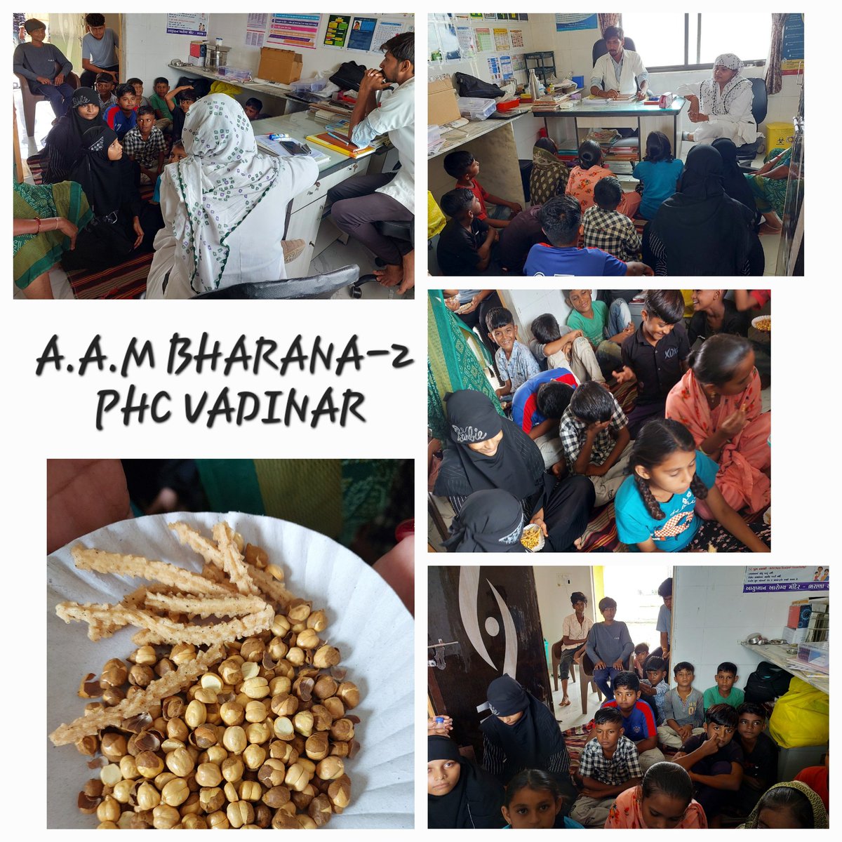 આયુષ્માન આરોગ્ય મંદિર Bharana 2 માં આજે અડોલેસેન્ટ હેલ્થ ક્લબ નું આયોજન કરવામાં આવેલ જેમાં CHO FHW ASHA and peer educator હાજર રહેલ
- જાતીય સમાનતા વિશે માહિતગાર કરવામાં આવેલ
- સ્વસ્થ આરોગ્યના જીવનવિશે સમજણ
- પોષ્ટીક આહાર પર ચર્ચા કરી.
- સ્વાસ્થ્ય વીષય કાયૅક્રમ પર ચર્ચા કરવામા આવી