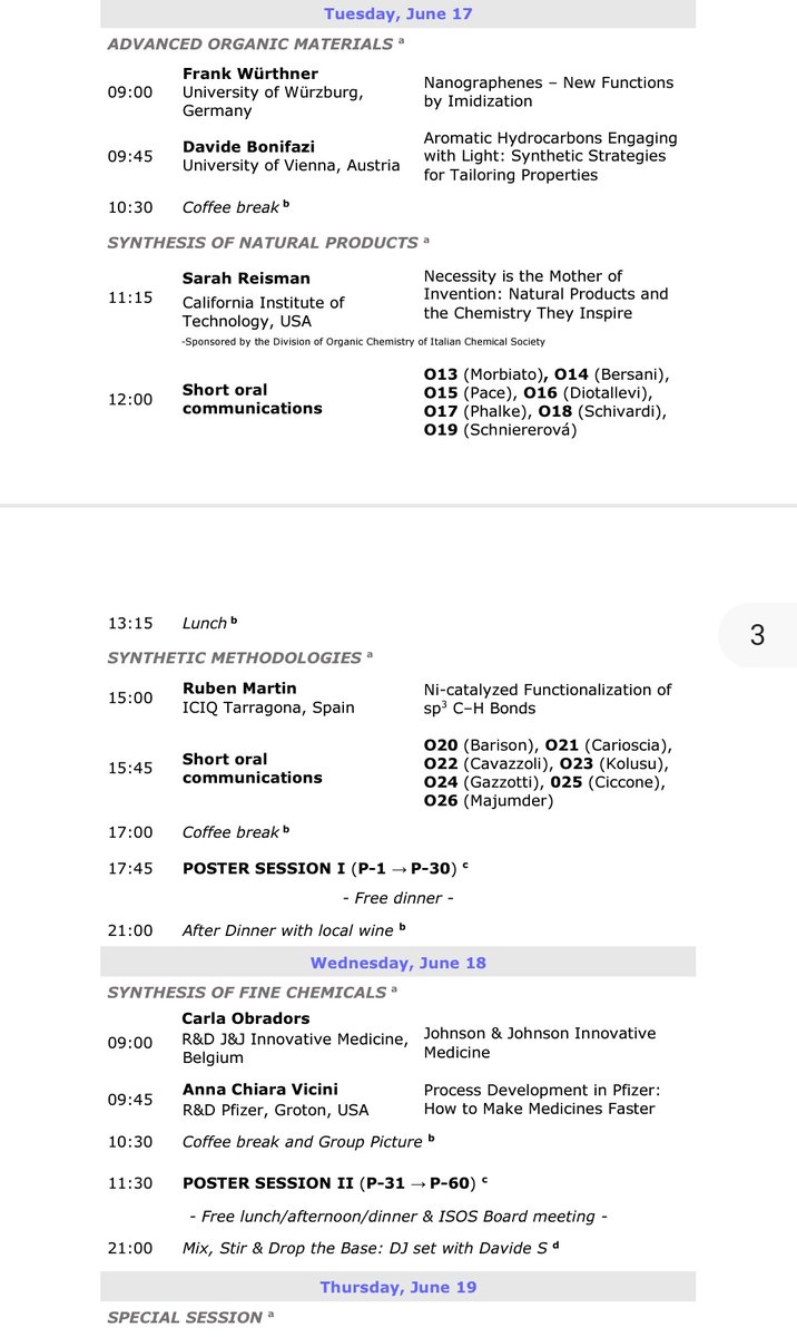 BarhamLab's tweet image. Student success #2!👨🎓For his short presentation on photoredox💡oxidative RPC chemodivergence🔁 our Mattia🇮🇹 won best talk prize🥇at the ISOS Corbella PhD summer school '25🎆🔥He shared the stage with several profilic chemists (check the program👇), even a Nobel Laureate - wow!!🤯