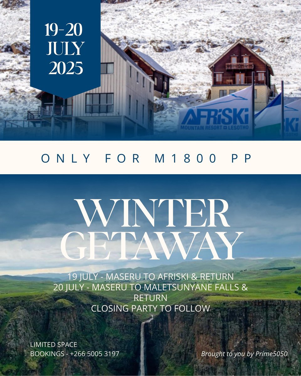 MohaleMoshoesh5's tweet image. Come experience this☝️